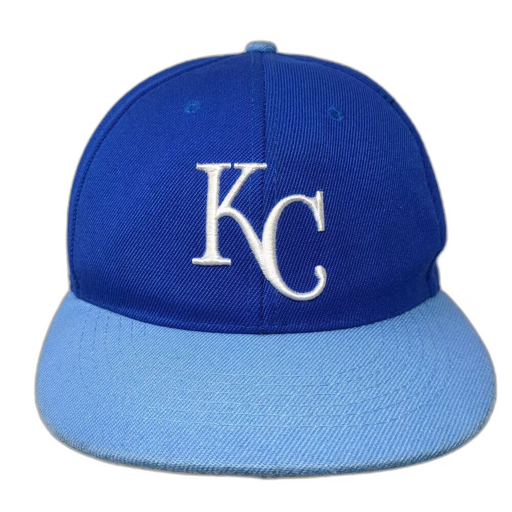 Kansas City Royals MLB Associated Premium Snapback Hat Blue White Blue Crew OS